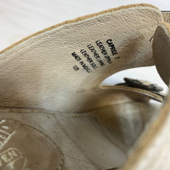Freebird Caprice Women's Leather Sandals Size 7 Color Ice Slip On Heels - Picture 8 of 12